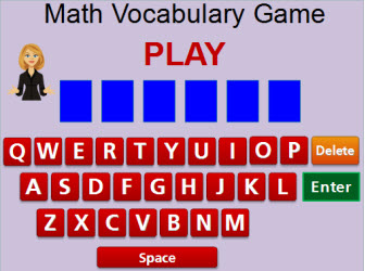Geometry Vocabulary Game