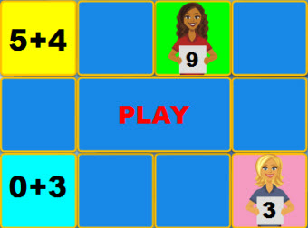 Addition Concentration Game