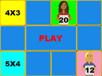 Concentration Multiplication Game Times 4